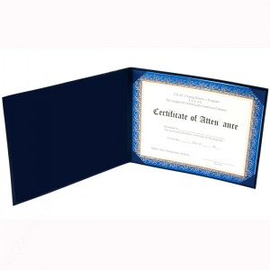 Deluxe Saver Certificate Covers - White 15 pt. Board Liner 8-1/2 x 11" 15ALL