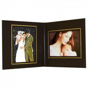 LL Superior Double Photo/Certificate Frames - Book Style - 5 x 7"