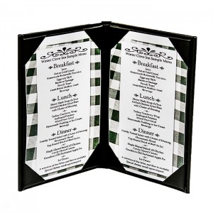 26ELL Classy Double Panel Menu Covers 8-1/2" x 11"