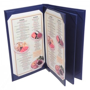 Pocket Menu Covers-Book Style 6 View-8 1/2 × 11"