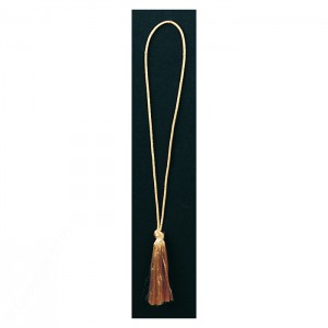 Stretch Cord with Rayon Tassel End: Metalic Gold or Silver