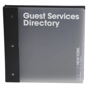 Acrylic New York NY Hotel Guest Directories