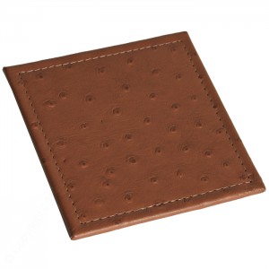 Look Book E - Custom Leather Square Coaster Stitched