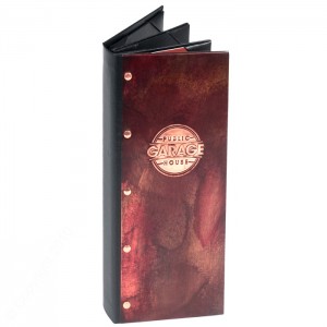 custom copper menu covers