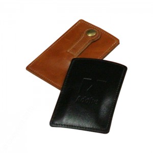 Glazed Old World Pull-up Business Card Case