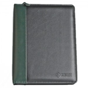 Top Grain 1" Zippered Ring Binder, Jr.