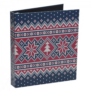 Red Blue Winter Ugly Sweater Binders