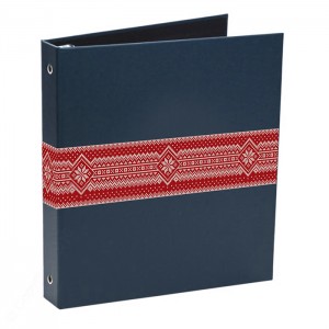 Red Fill Snowflake Blue Ugly Sweater Ring Binders