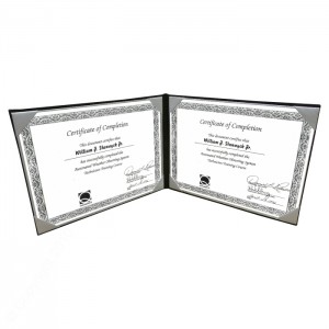 8-1/2 x 11" Double Panel Certificate Cover Landscape Style TG872