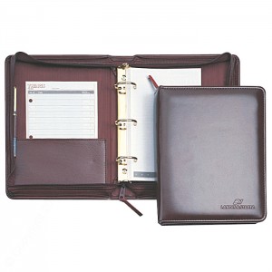 Vinyl 1 1/2" Deluxe Zippered Ring Binder, JR.