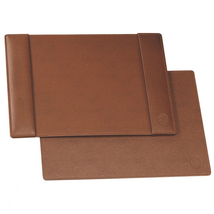 Leather top desk blotter