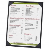 26CLL Classy Single Panel Menu Covers 8-1/2" x 14"