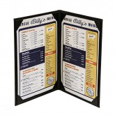 26FLL Classy Double Panel Menu Covers 8-1/2" x 14"