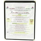 Classic Menu Covers - 1 Panel - 8 1/2 × 11"