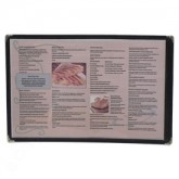 Cafe Menu Cover Single Panel 5-1/2" × 8-1/2"