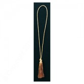Stretch Cord with Rayon Tassel End: Metalic Gold or Silver