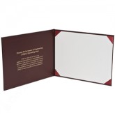 Deluxe Saver Certificate Covers - White 15 pt. Board Liner-5 × 7"