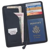 Bonded Zippered Travel Wallet