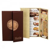 Top Grain Leather Gatefold Menu