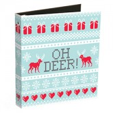 Oh Deer Ugly Sweater Ring Binders