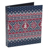 Red Blue Winter Ugly Sweater Binders