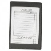 Top Grain Leather Memo Jotter holds 3x5 cards