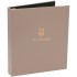 Tan Leatherette 3 Ring Binders - 1/2 to 2" Capacity
