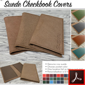 185 Suede Checkbook Covers Thumbnail