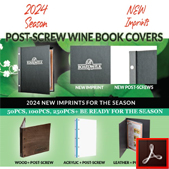 198-2024 Post-Screw Winebook Menu Covers Thumbnail