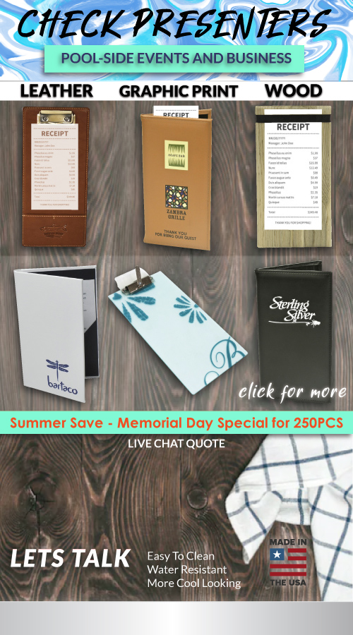 Summer Save on Bulk for Memorial Day with 250PCS Guest Check Presenters